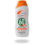 Protetor Solar 60FPS UVA com Repelente  120ML Nutriex  Protetor Solar 60FPS UVA com Repelente  120ML Nutriex