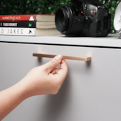 Puxador Liveri 128mm Dourado Fosco Italy Line