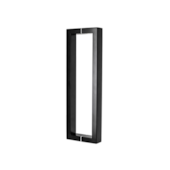 Puxador Retangular 40x20x800 Preto Fosco Silvana Puxador Retangular 40x20x800 Preto Fosco Silvana