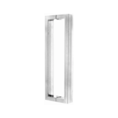 Puxador Retangular Inox Polido 80cm 2 Unidades Silvana Puxador Retangular Inox Polido 80cm 2 Unidades Silvana