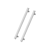 Puxador Reto Inox Escovado 60cm 2 Unidades 97643 Silvana  Puxador Reto Inox Escovado 60cm 2 Unidades 97643 Silvana