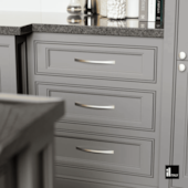 Puxador Sonico 160mm Dourado Fosco Italy Line