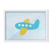 Quadro Avião A5 Branca 2655 Los Quadros Quadro Avião A5 Branca 2655 Los Quadros