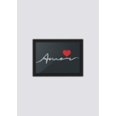 Quadro Decorativo Amor 33x24cm - Moldura Preta
 Quadro Decorativo Amor 33x24cm - Moldura Preta