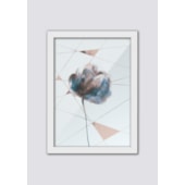 Quadro Decorativo Flor Rose Azul M1 45x33CM