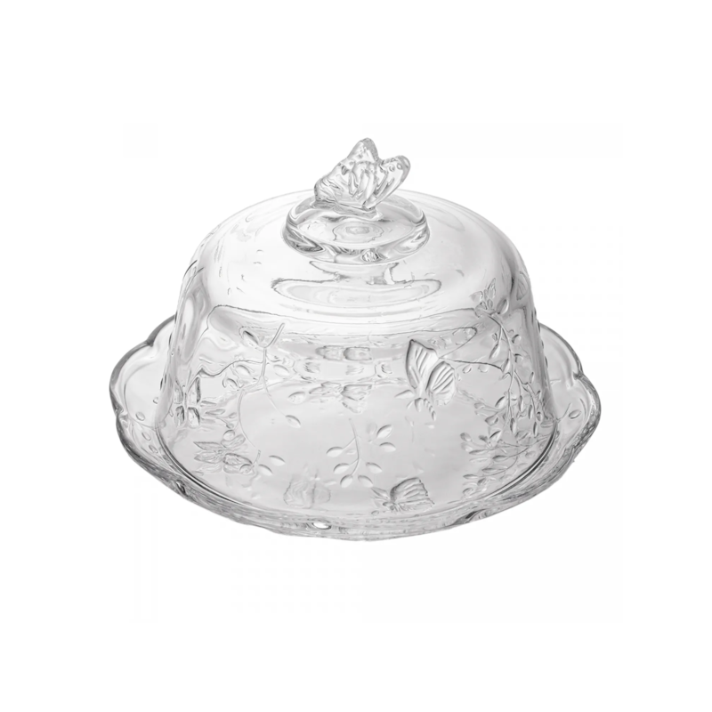 Queijeira com Tampa Butterfly 19,5x12,5cm Lyor