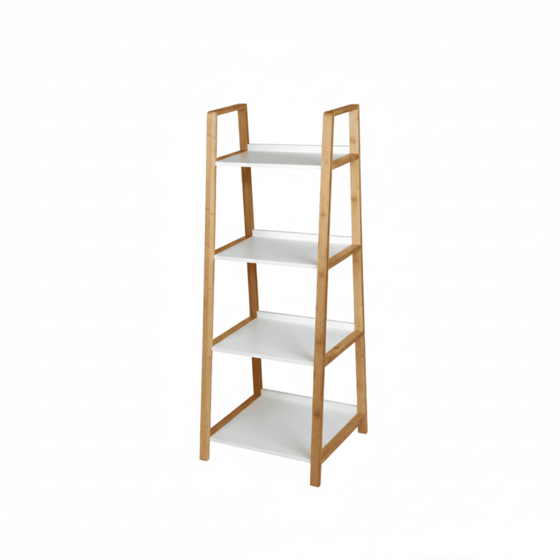 Rack Multifuncional Branca com 4 Níveis 43x36x112cm Casa Ok