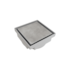 Ralo Invisível Duplo 10x10 cm Inox Qualiz