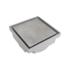 Ralo Invisível Duplo 15x15 cm Inox Qualiz