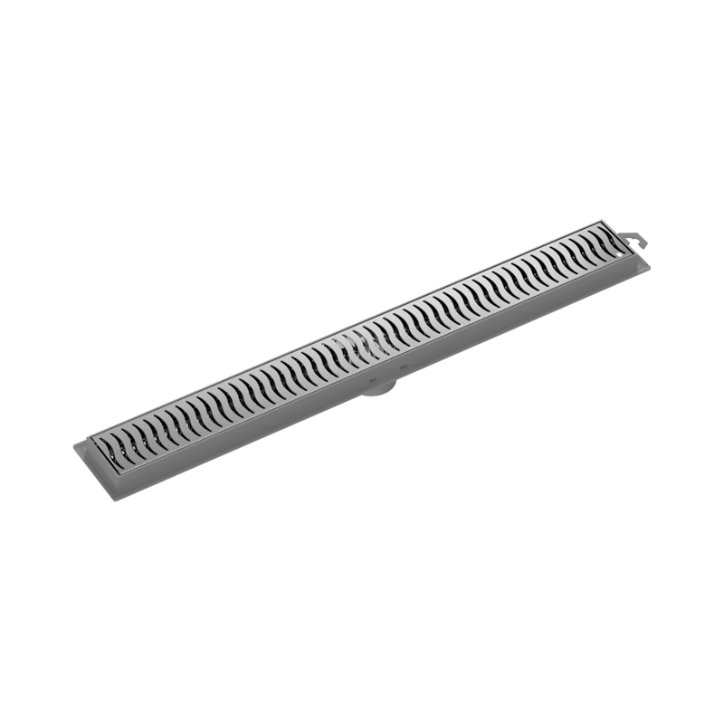 Ralo Linear 50cm Flat Grelha Cromado Tigre