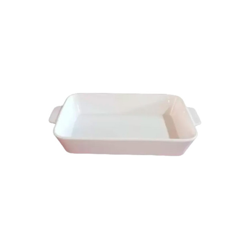 Refratário com Alça Basic Branco 20,5x34x5cm Lyor