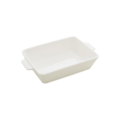 Refratário de Porcelana com Alça Basic Branco 14,5x23,5x5cm Lyor