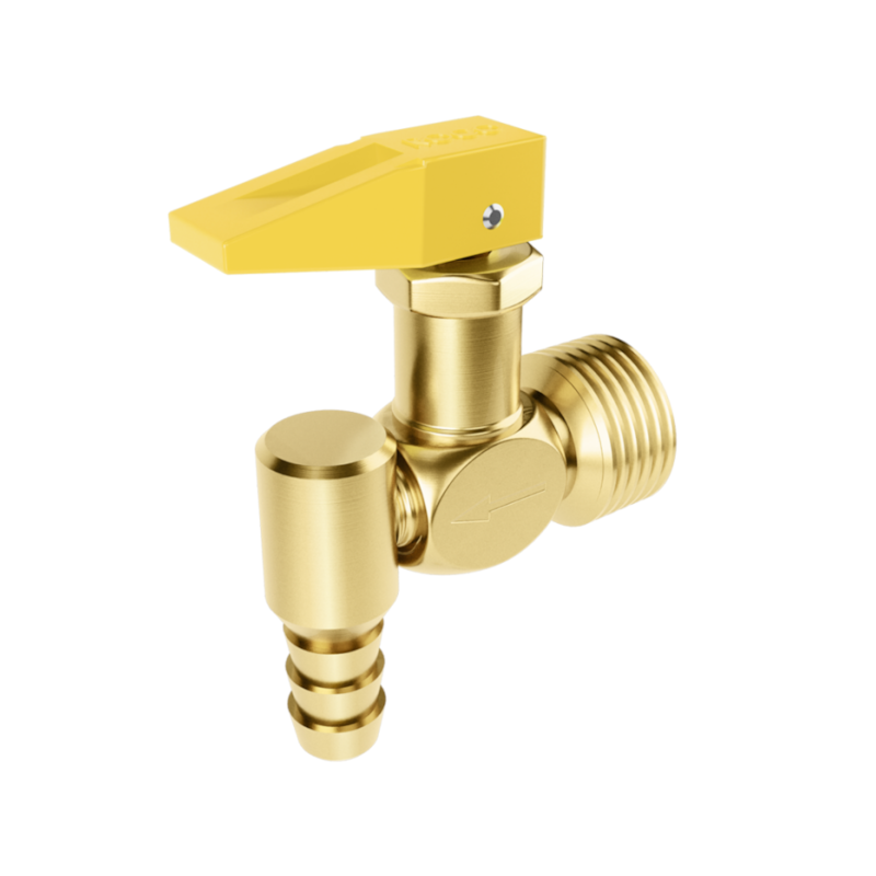 Registro Corta Fogo para Gás 1/2x3/8" 90° Roco