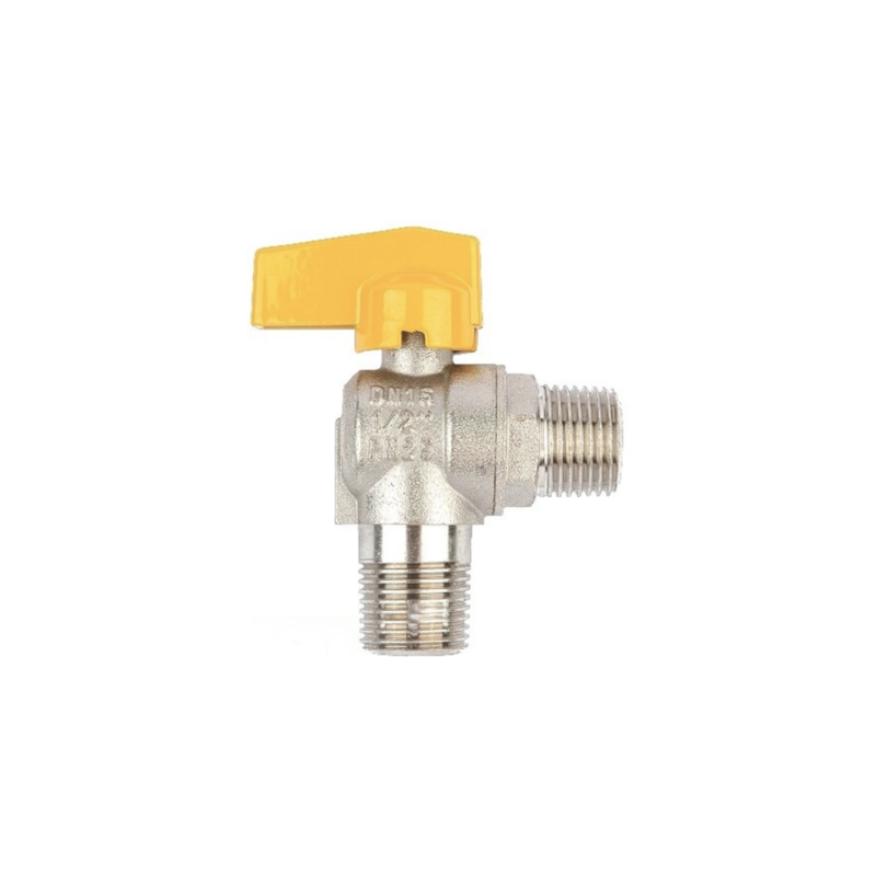 Registro Esfera Latão GLP 90° Borboleta 1/2" NPT Jackwal