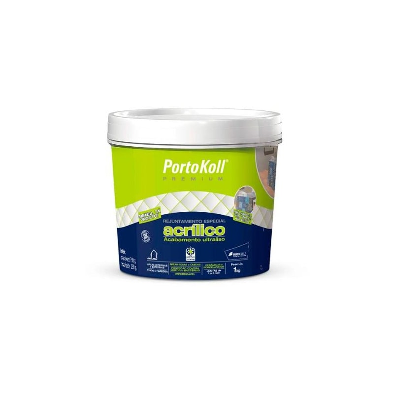 Rejunte Acrílico Branco 1kg Portokoll