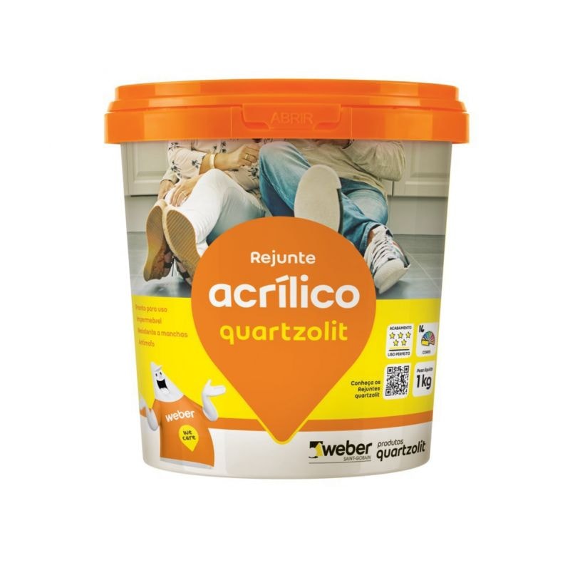 Rejunte Acrílico Marron Café 1Kg Quartzolit