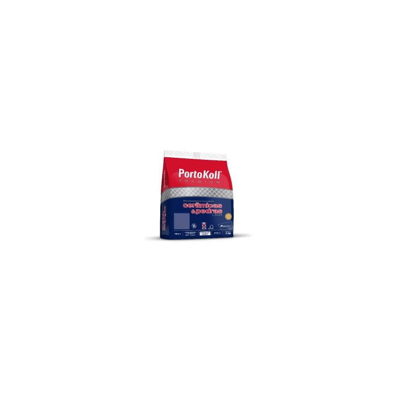 Rejunte Cerâmicas e Pedras L-Flex Cinza Artico1kg Portokoll