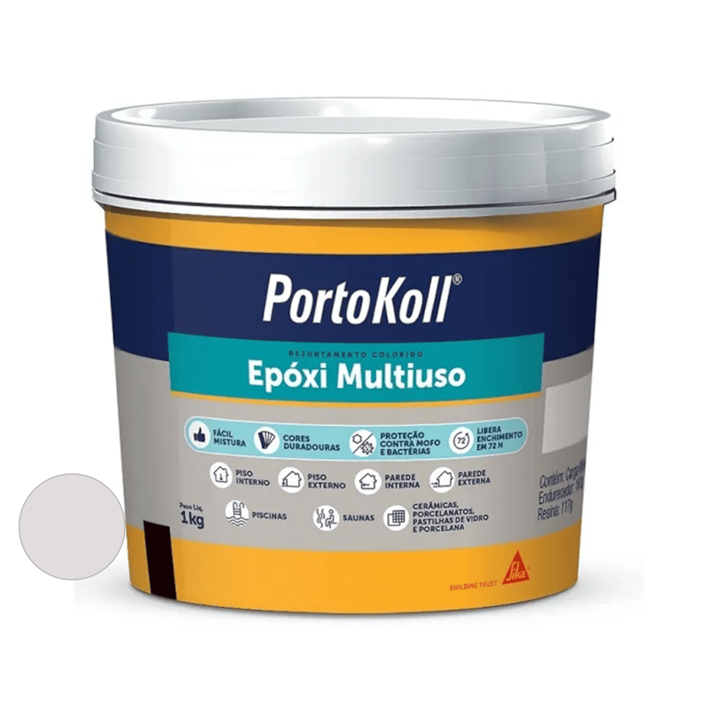 Rejunte Epoxi Multiuso Branco Balde 1Kg Portokoll