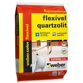 Rejunte Flex Cinza Platina 5Kg Quartzolit