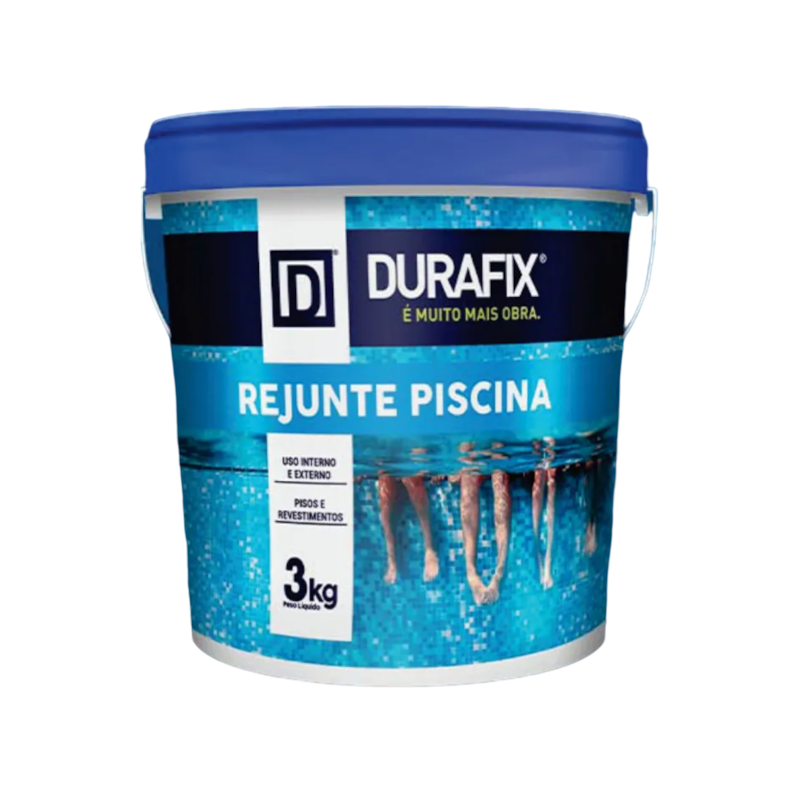 Rejunte para Piscina Balde 3Kg Branco Durafix