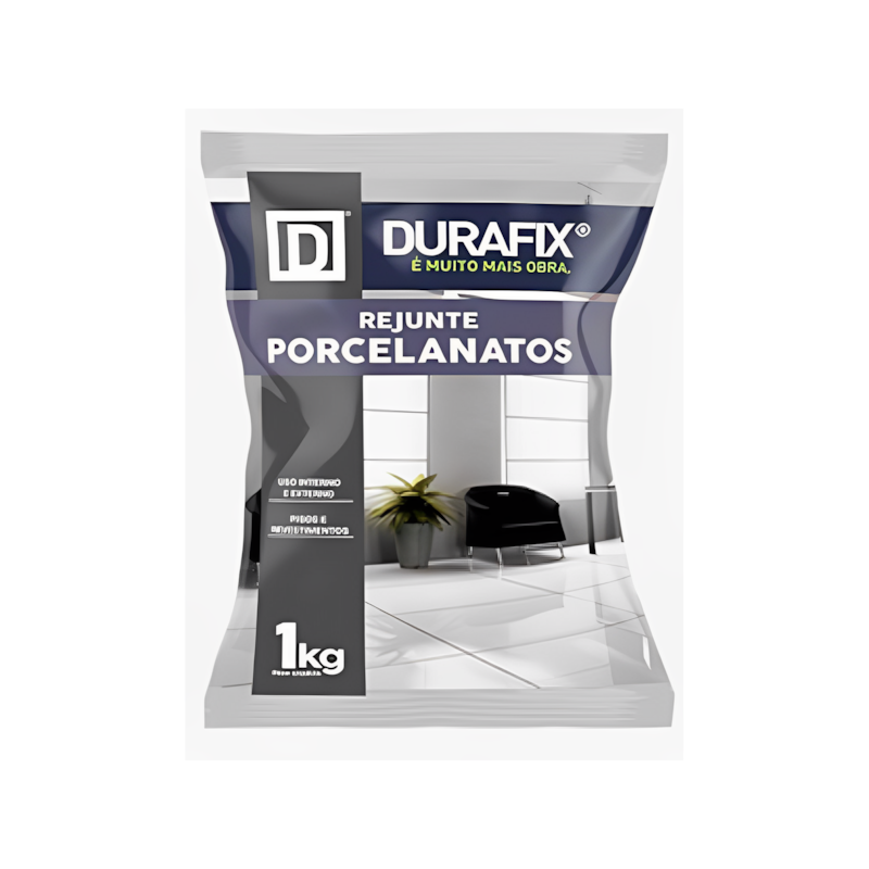 Rejunte Porcelanato Grafite 1kg Durafix