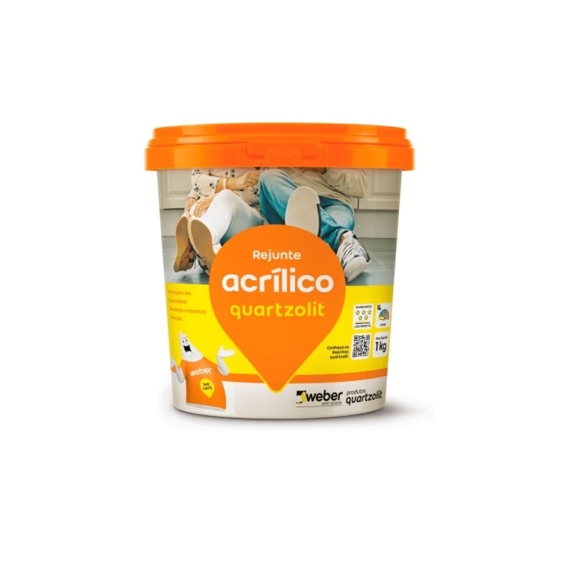 Rejunte Quartzolit Acrílico Cinza Artico 1KG