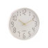 Relógio de Parede em Plástico Quartz Branco com Dourado 30,5x4,3cm Lyor