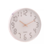 Relógio de Parede em Plástico Quartz Branco com Rosé 30,5x4,3cm Lyor