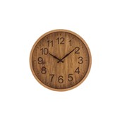 Relógio de Parede Plástico Wood 25,4x3,8cm Lyor