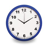 Relógio Work Alumínio 35,5CM Azul Maxxi