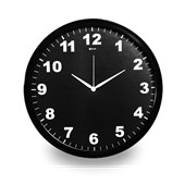 Relógio Work Alumínio 35,5CM Preto/Preto Maxxi