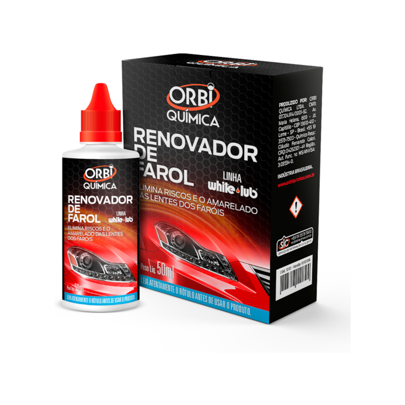 Renovador de Farol 50ml Orbi Química