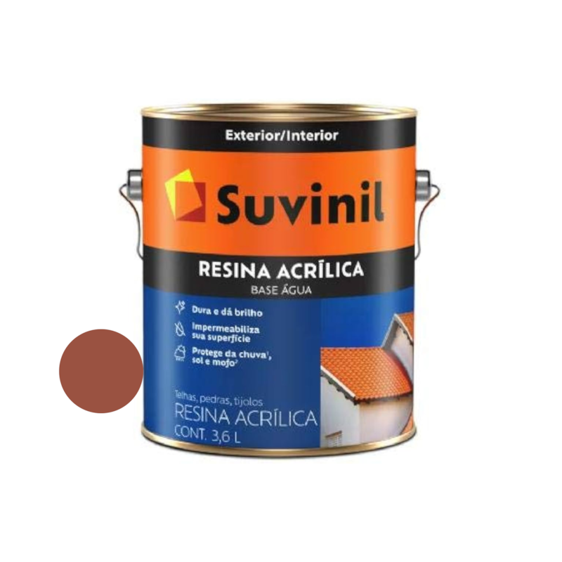 Resina Acrílica Base Água Cerâmica Telha 3,6L Suvinil