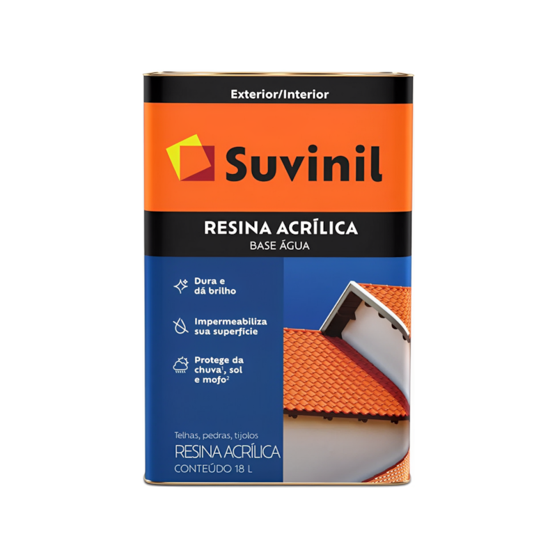 Resina Acrílica Base de Água Incolor 18L Suvinil