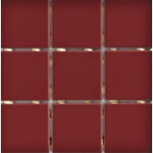 Revestimento 10x10 Tipo A Telado White Line Cristal Vermelho Plus Elizabeth - 1.80m²  Revestimento 10x10 Tipo A Telado White Line Cristal Vermelho Plus Elizabeth - 1.80m²