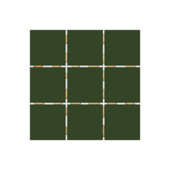 Revestimento 10x10cm Lux Musgo Elizabeth - 1,80 m² Revestimento 10x10cm Lux Musgo Elizabeth - 1,80 m²