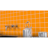Revestimento 10x10cm Telado 30,7x30,7cm Laranja Ceral - 2,07m²