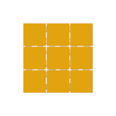 Revestimento 10x10cm Tipo A Amarelo Brilhante Elizabeth - 1,80m²