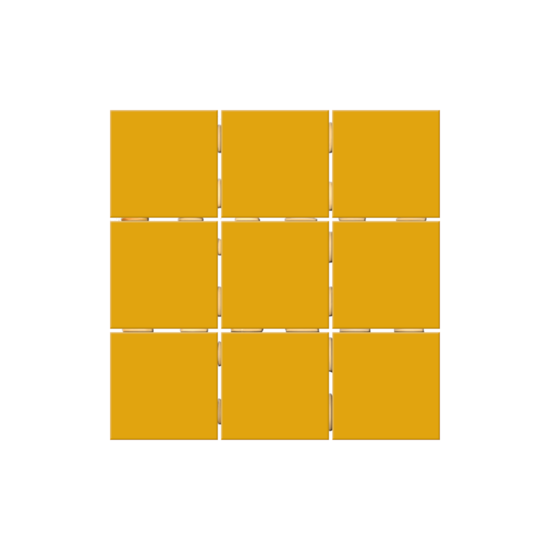 Revestimento 10x10cm Tipo A Amarelo Brilhante Elizabeth - 1,80m²