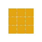 Revestimento 10x10cm Tipo A Amarelo Elizabeth - 1,80m²
