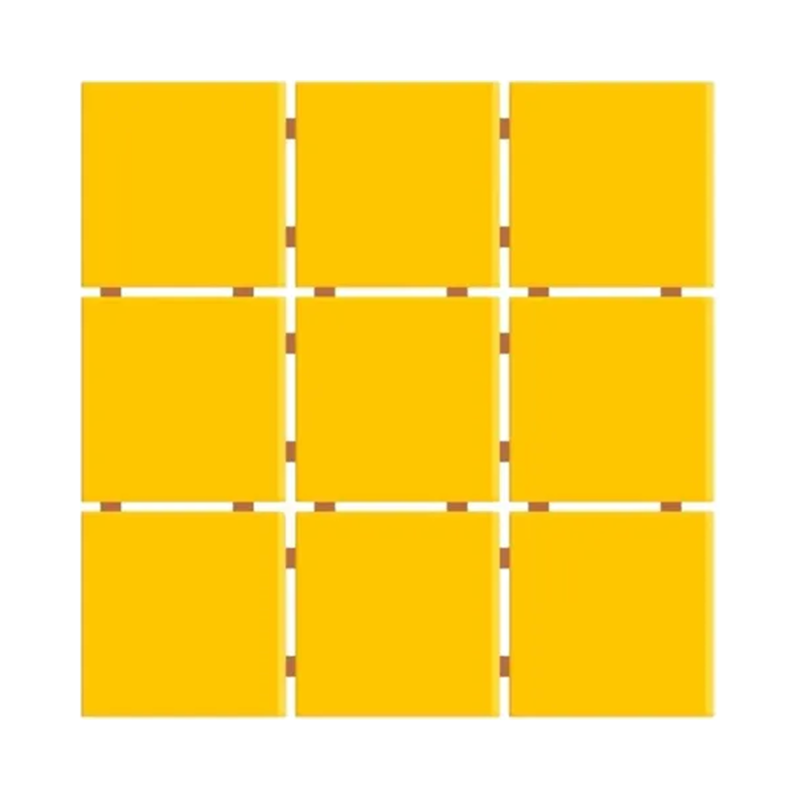 Revestimento 10x10cm Tipo A Amarelo Telado 30,7x30,7cm Ceral - 2,07m²