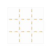 Revestimento 10x10cm Tipo A Branco Tela 30,7x30,7cm Ceral - 2,07m²