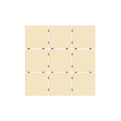 Revestimento 10x10cm Tipo A Marfim Tela 30,7x30,7cm Ceral - 2,07m²