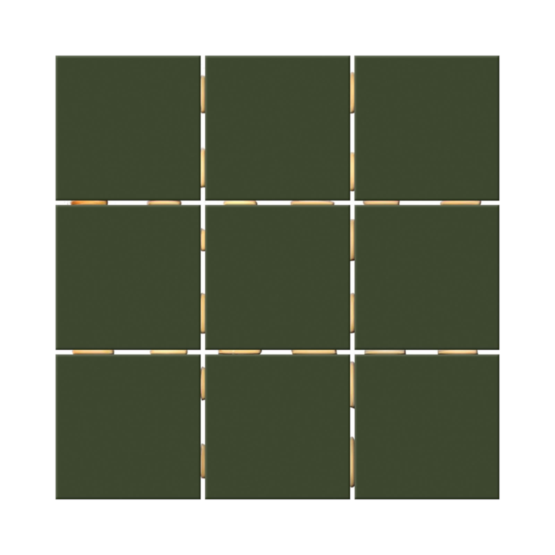 Revestimento 10x10cm Tipo A Verde Brilhante Elizabeth - 1,80m²