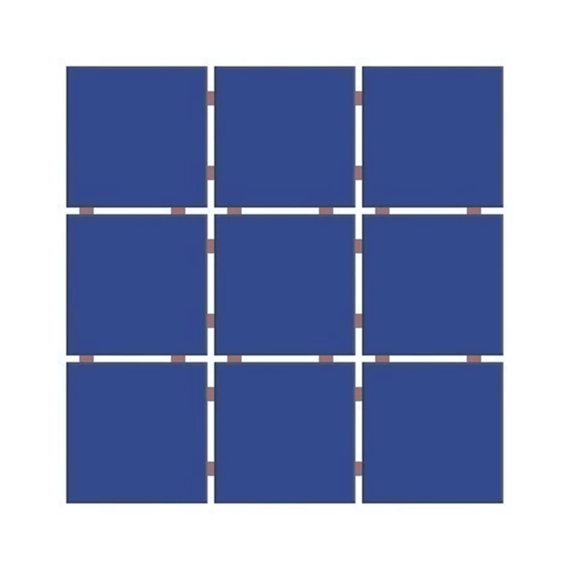 Revestimento 10x1cm Tipo A Azul Royal Telado 30,7x30,7cm Ceral - 2,07m²