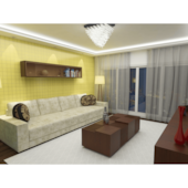 Revestimento 20x20cm Tipo A Quarter Amarelo Pierini - 1,40m²