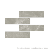 Revestimento 6,5x25,6cm Tipo A Marmo Gray Extra Pierini - 2,07m²