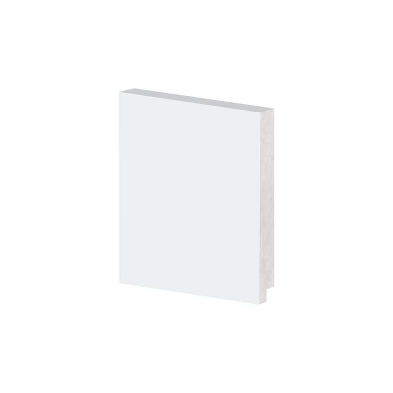 Rodapé Alizar Liso 15x11x240cm Branco Arquitech