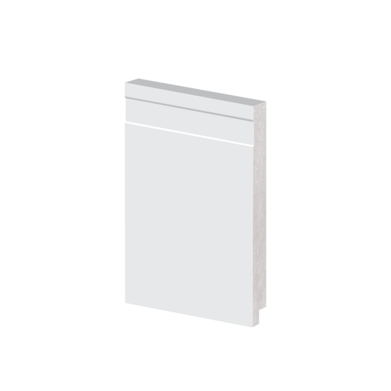 Rodapé Frisado 15cmx2,40m Branco Arquitech