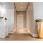 Rodapé Frisado 5x1x240cm Branco Arquitech